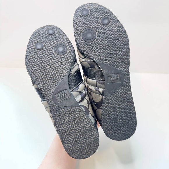 Coach Kirby Q999 Women’s Sneakers – Size 6.5M – Black Signature Logo - Picture 7 of 10